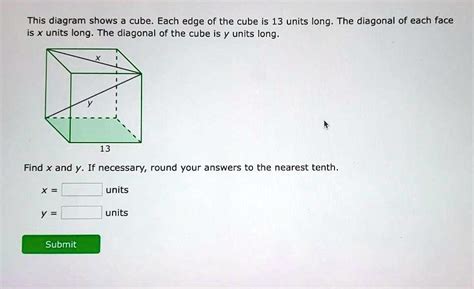 Please Help Me Its Urgent This Diagram Shows A Cube Each Edge Of The