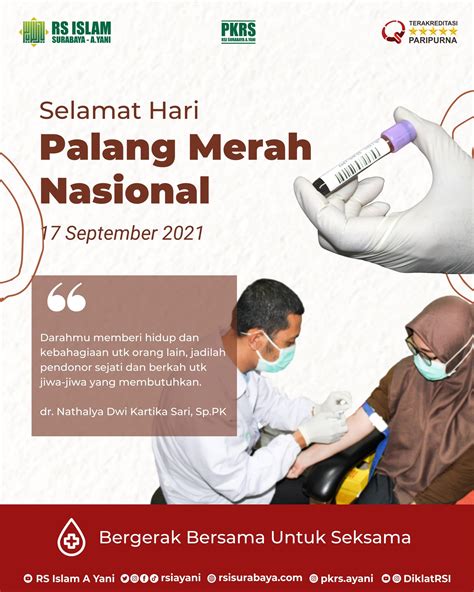 Selamat Hari Palang Merah Nasional September Rs Islam Surabaya