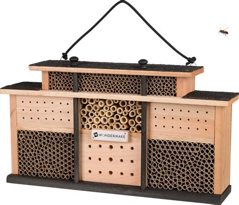 Wondermake Design Insectenhotel Van Eucalyptus Hout Met Kamers En