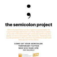 The Semicolon Project - University of Tennessee, Knoxville