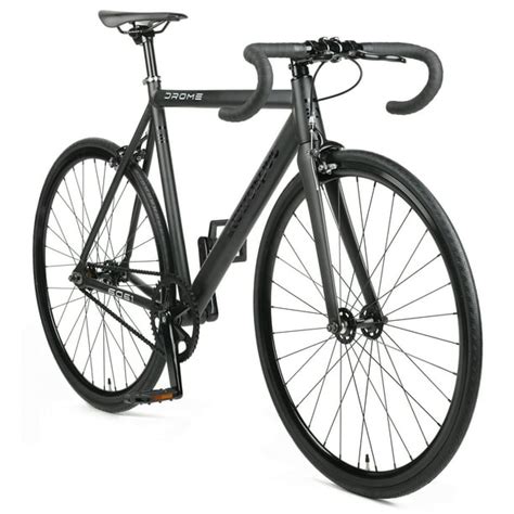 Retrospec Bicycles Drome Fixed-Gear Track Bike with Carbon Fork ...