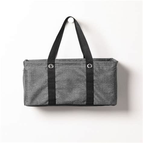 Charcoal Crosshatch Tiny Utility Tote Thirty One Gifts Affordable