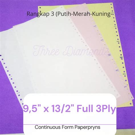 Jual Kertas Faktur Ply X Continuous Form Paperpryns Ncr Lbr