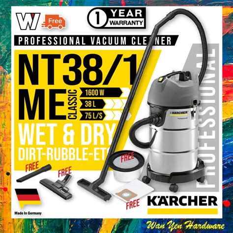 Karcher Wet And Dry Vacuum Cleaner Nt38 1 Me Classic Professional