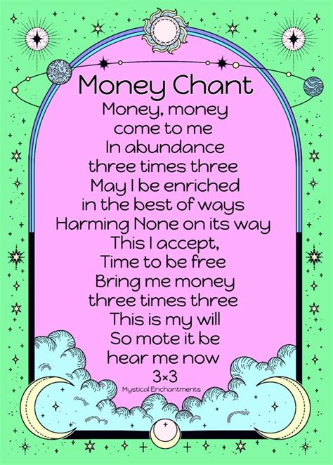 Money Chant | Good luck spells, Money spells magic, Money spells that work