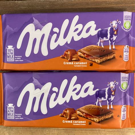 3x Milka Caramel Creme Chocolate Bars (3x100g) & Low Price Foods Ltd