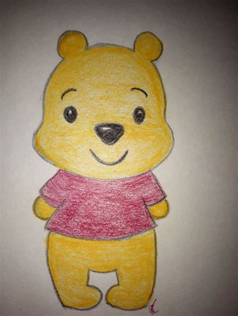 Winnie The Pooh Done In Graphite And Coloured Pencil Winnie The Pooh