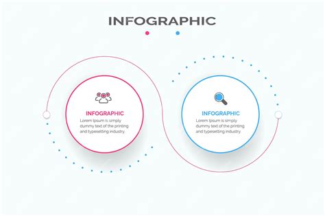 Premium Vector | Infographic design template with 2 options or steps