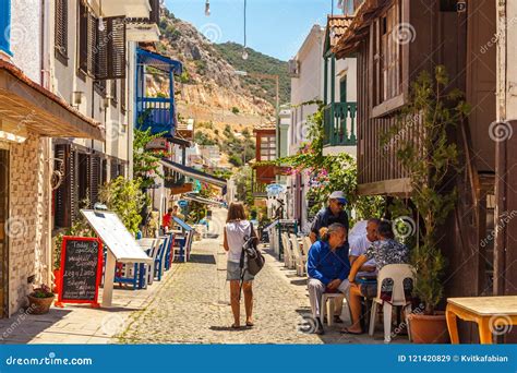 Picturesque Summer Streets Of Kalkan Old Town Antalya Turkey