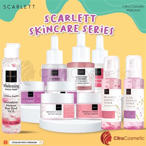 Jual Scarlett Skin Care Series Gr Cream Serum Facial Wash