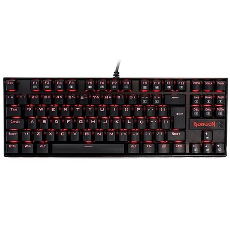 Teclado Redragon Mec Nico Gamer Mitra Lunar Rgb Switch Brown Abnt