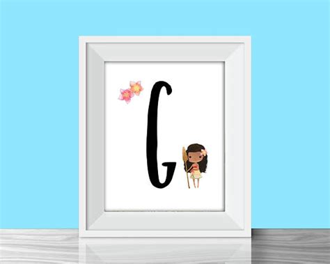 Moana Alphabet Flashcards Moana Alphabet And Number Images Party