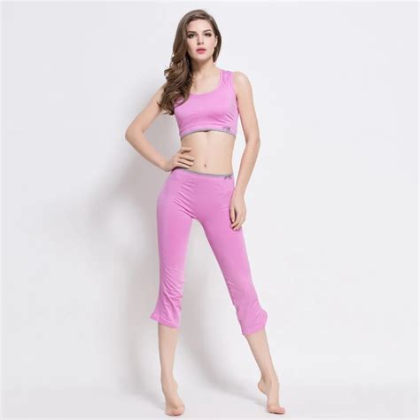 Women Pink Yoga Sets Running Sports Bra Shorts Set Fitness Gym Push