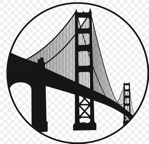 Golden Gate Bridge Illustration Vector Graphics Clip Art Image PNG