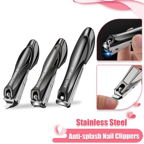 A O Inoxid Vel Anti Splash Nail Clippers Cortador De Unha Manicure