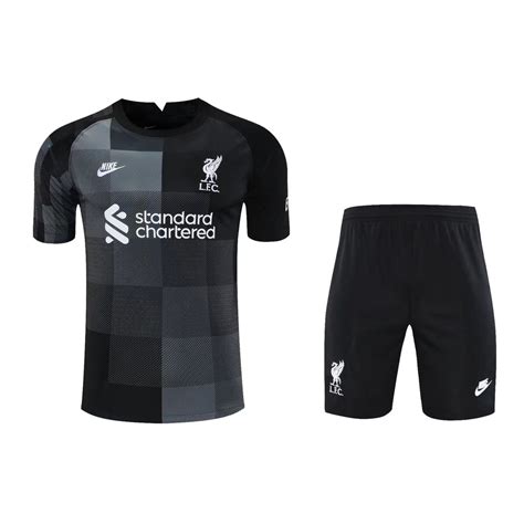 21 22 Liverpool Negro Portero Camisa fan Versión Camisetas De Fútbol