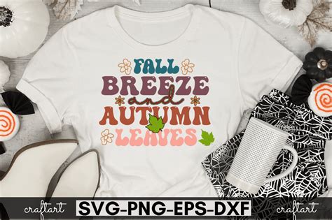 Fall Breeze And Autumn Leaves Graphic By Craftart Creative Fabrica