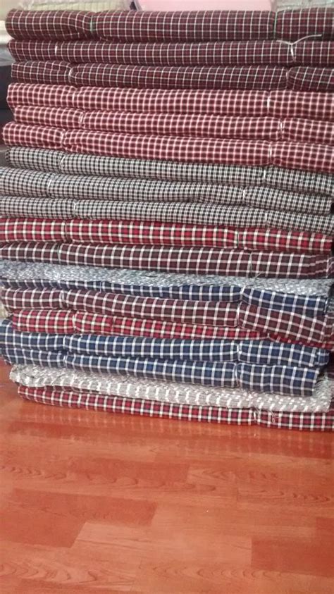 Multicolor Cotton Boxer Check Fabric For Garments Plain Solids At Rs