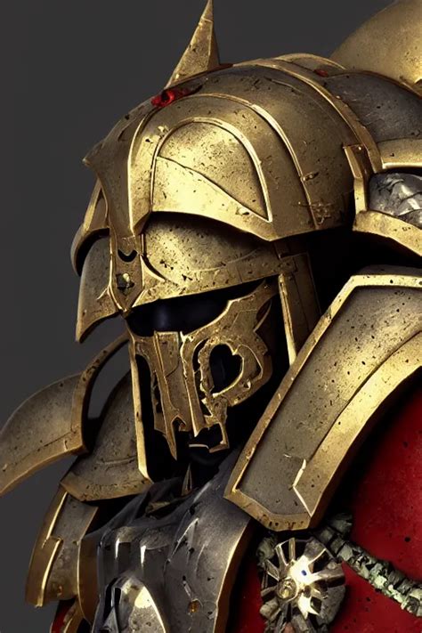 Krea Armor Portrait Heros Warhammer 4 0 K Horus Heresy Fanart The