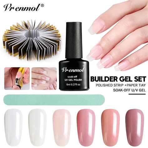 Vrenmol Crystal Jelly Poly Gel Nail Art Set Enhancement Nail Extension