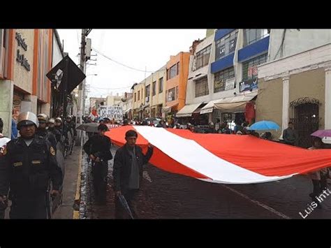 Marcha Contra El Indulto A Alberto Fujimori En Arequipa 11 01 2018