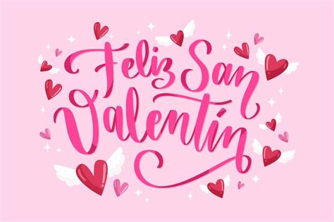 Free Vector | Flat illustration of happy valentine's day in spanish