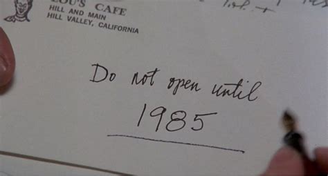 Back To The Future Marty McFly Written Warning Letter To Doc Brown With