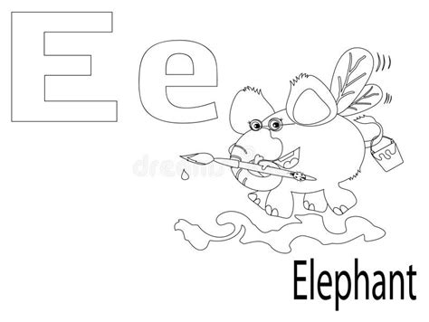 Alphabet Letter E Pictures Stock Vector Illustration Of Basic 50724127