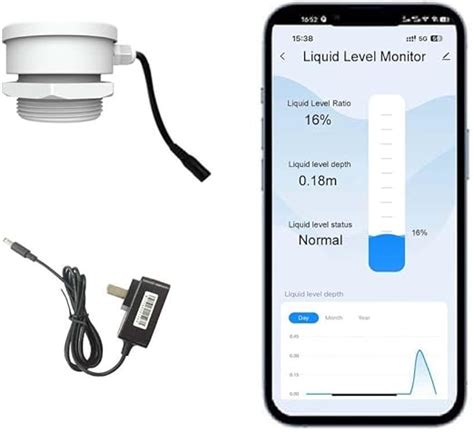 EPTTECH Smart TLC2206 WiFi Capteur de niveau d eau à distance Capteur