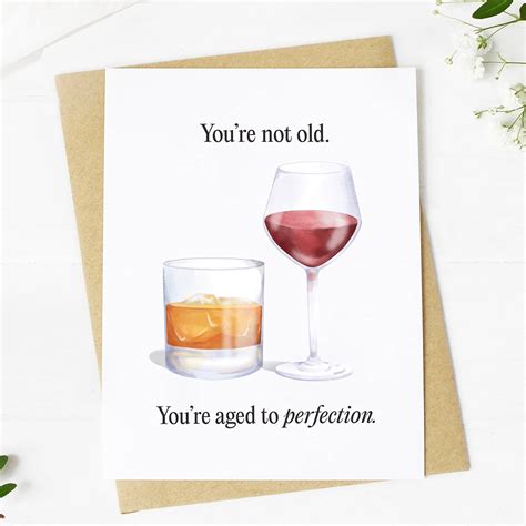 Aged To Perfection Birthday Card