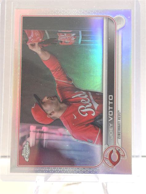 Topps Chrome Joey Votto Refractor Image Variation Sp Ebay