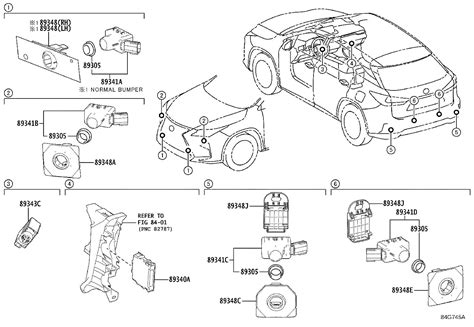 2018 Lexus Rx 350 Parking Aid Sensor Front Rear 8934148040c3 Genuine Lexus Part