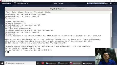 Membuat User Di Linux Debian Part 2 SMK YPM 1 TAMAN SIDOARJO YouTube