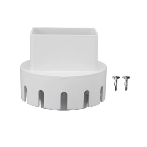 Downspout Adapter Plastic Drain Adapter Replacement Downpipe Converter Connector With Screws