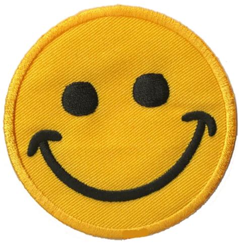 PATCHE ÉCUSSON SMILE emoji emoticon thermocollant applique patch DIY