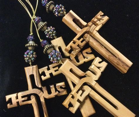 Cross Christmas Ornament Beaded Religious Catholic JESUS Etsy