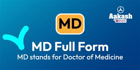 MD Full Form MD Stands For Doctor Of Medicine