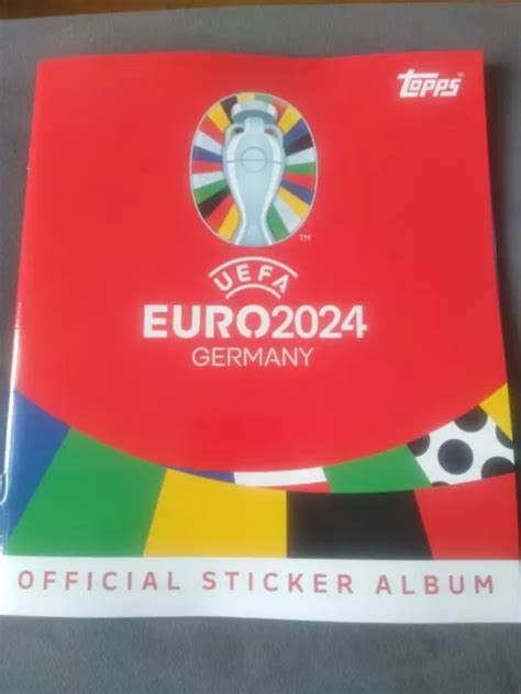 UEFA EURO 2024 GERMANY OFFICIAL STICKER ALBUM TOPPS German Ed EUR