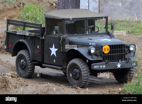 Dodge M37 ¾ Ton Truck In I Field Force Vietnam War Markings At 2017 War And Peace Revival At