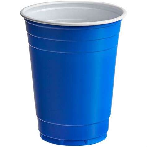 Choice 16 Oz Blue Plastic Cup 50pack