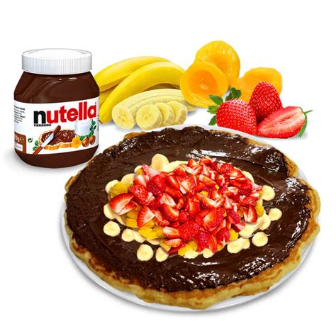 Hot Cake De Nutella Con Frutas Creps