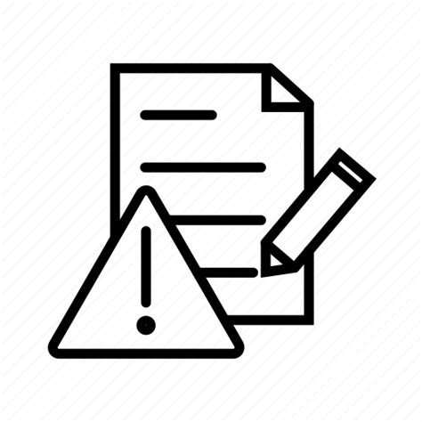 Document Error Error Log Problem Report Warning Icon