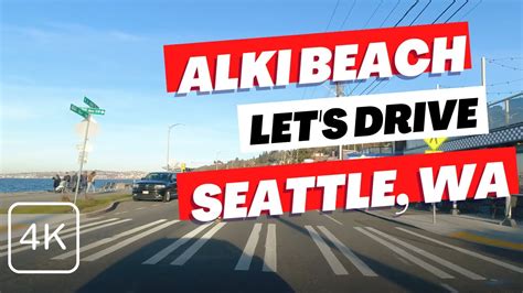 Drive Along Alki Beach And The West Seattle Bridge In Seattle Wa A