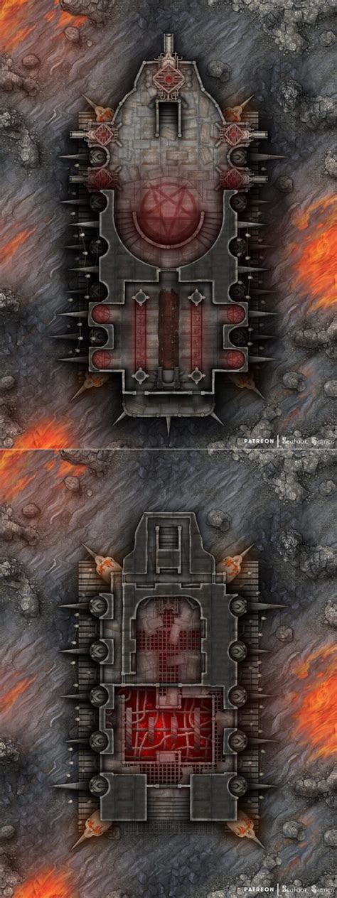 Infernal Soul Engine Juggernaut Free 40x30 Battlemap Adventure