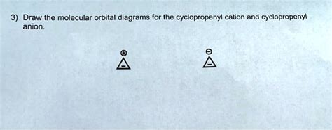 Draw The Molecular Orbital Diagrams For The Cyclopropenyl Cation And