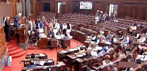 Parliament Session Congress Some Other Opposition Mps Stage Walkout