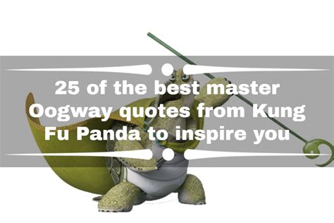 Kung Fu Panda Quotes Master Oogway