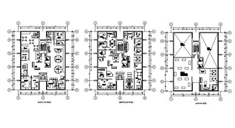 Two Story Office Building Floor Plans