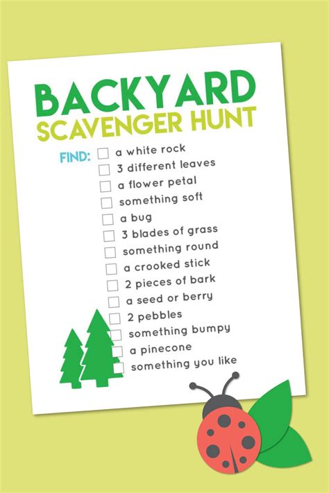 Easy Outdoor Scavenger Hunt – NBKomputer