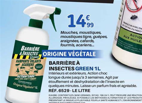 Promo Barri Re Insectes Green Chez Shopix Icatalogue Fr